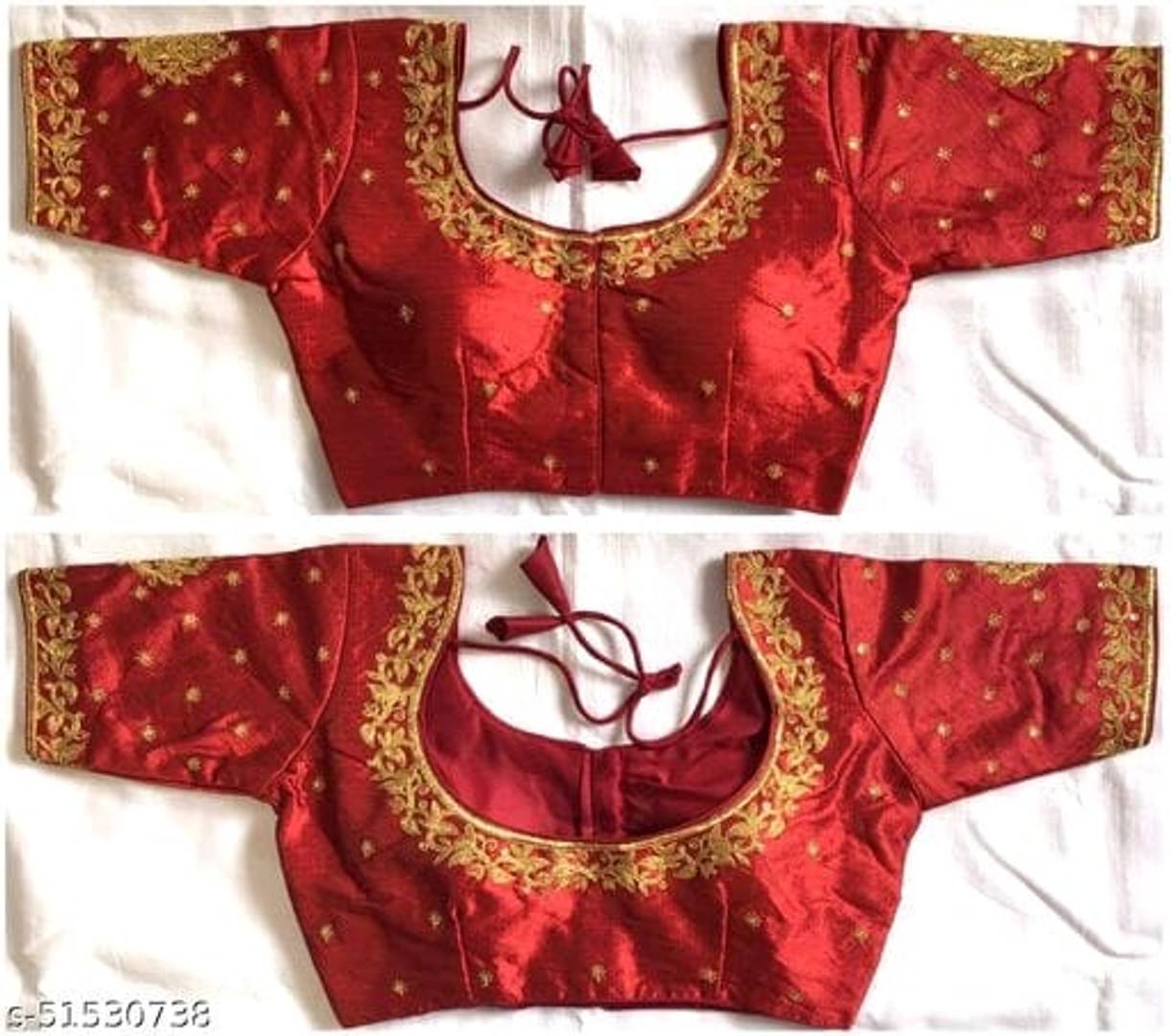 Phantom Silk Zari Embroidered Stitched Blouses